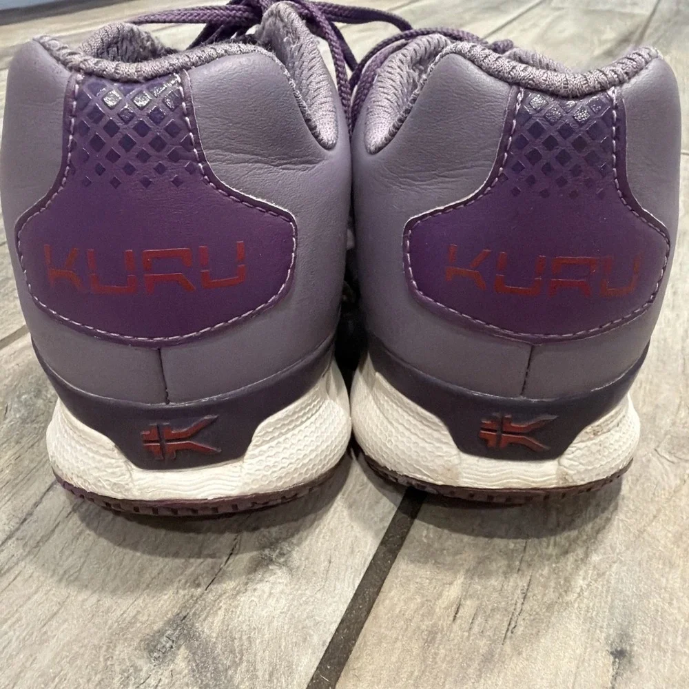 KURU‎ Quantum Purple White Women's Shoes Size 8.5 Comfort Gym Walking Shoes